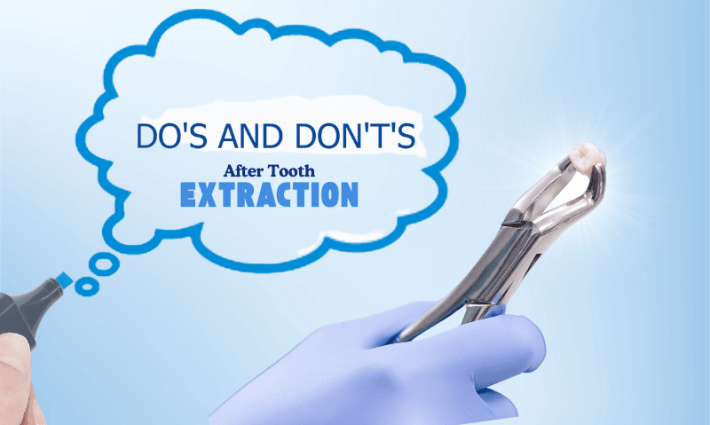 do's and dont's after tooth extraction